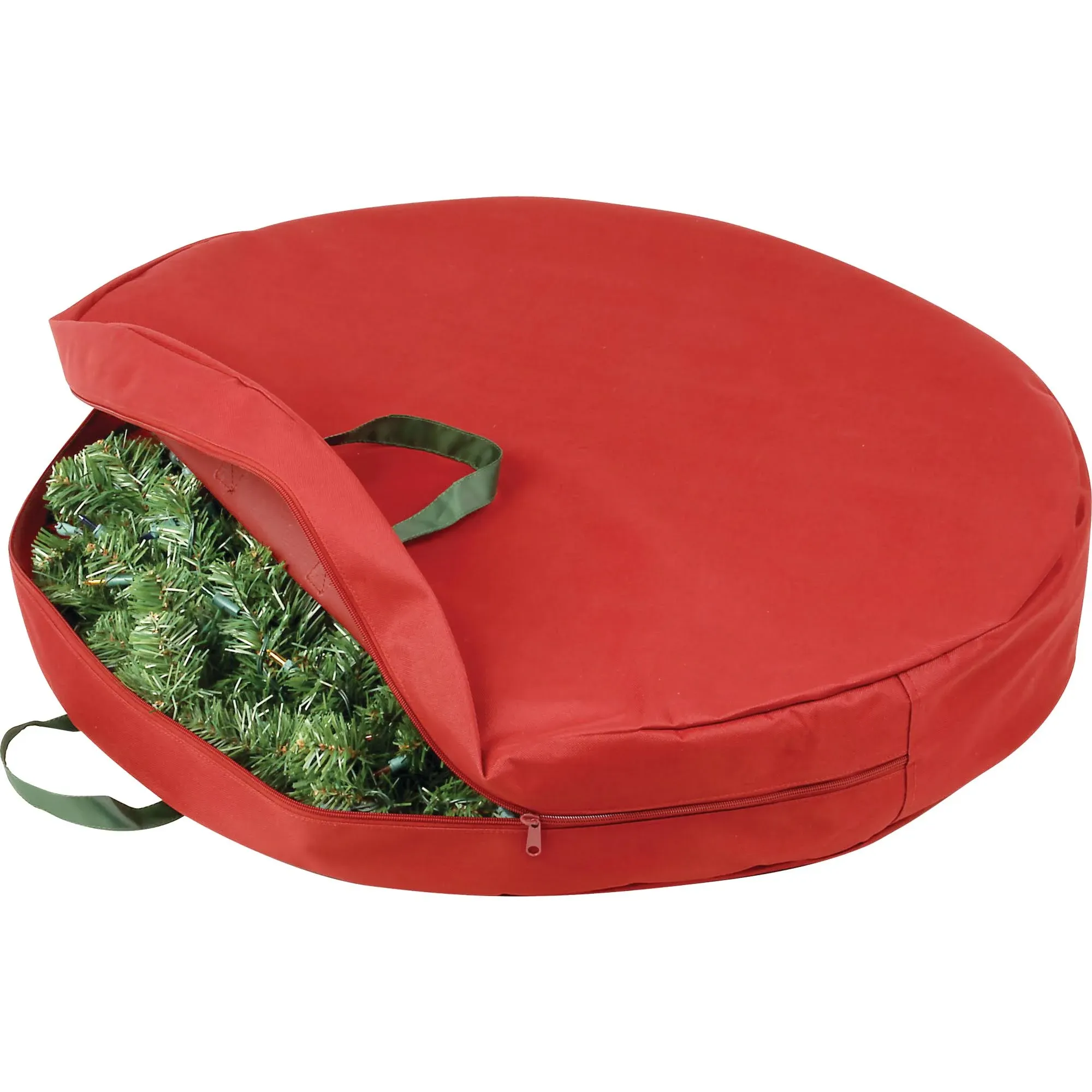 Honey-Can-Do Red 30-Inch Wreath Storage Bag