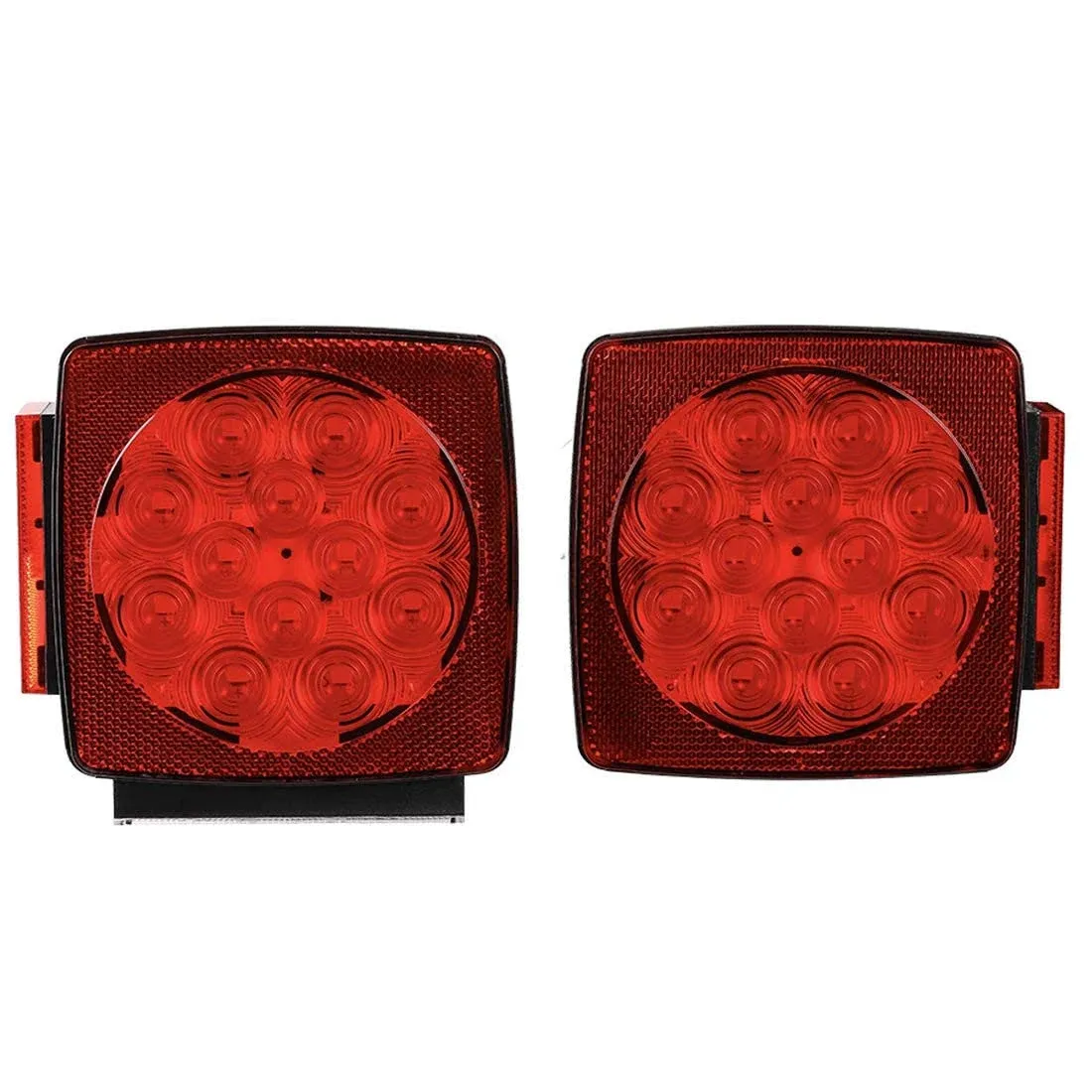 CZC AUTO 12V LED Submersible Left and Right Trailer Lights Stop Tail Turn Signal