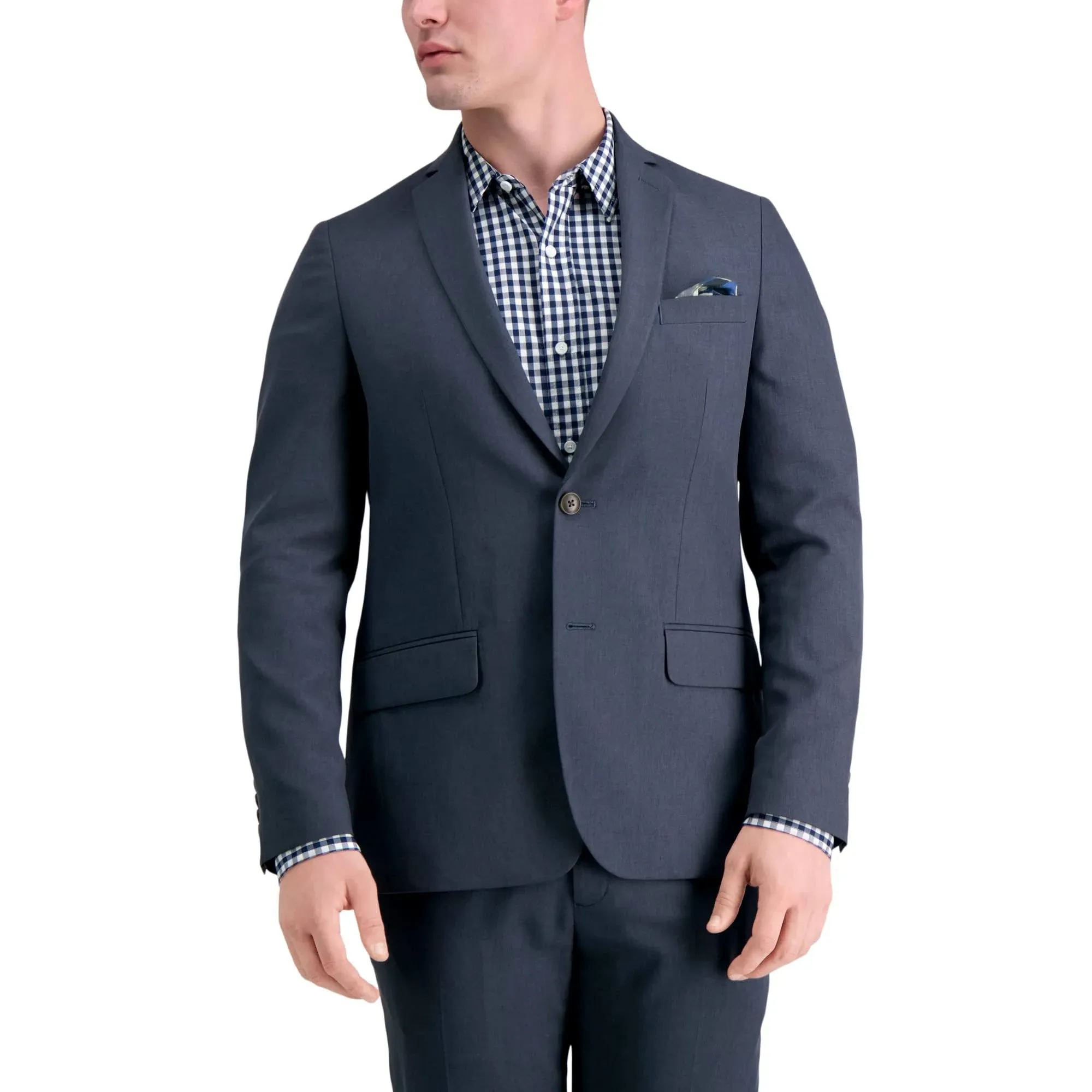 Haggar Men's Smart Wash with Repreve Slim Fit Suit Jacket, 38 Regular