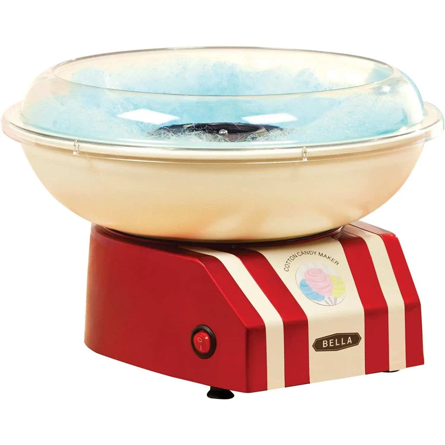 BELLA Electrically Powered Cotton Candy Maker, 475-Watt, Red & White