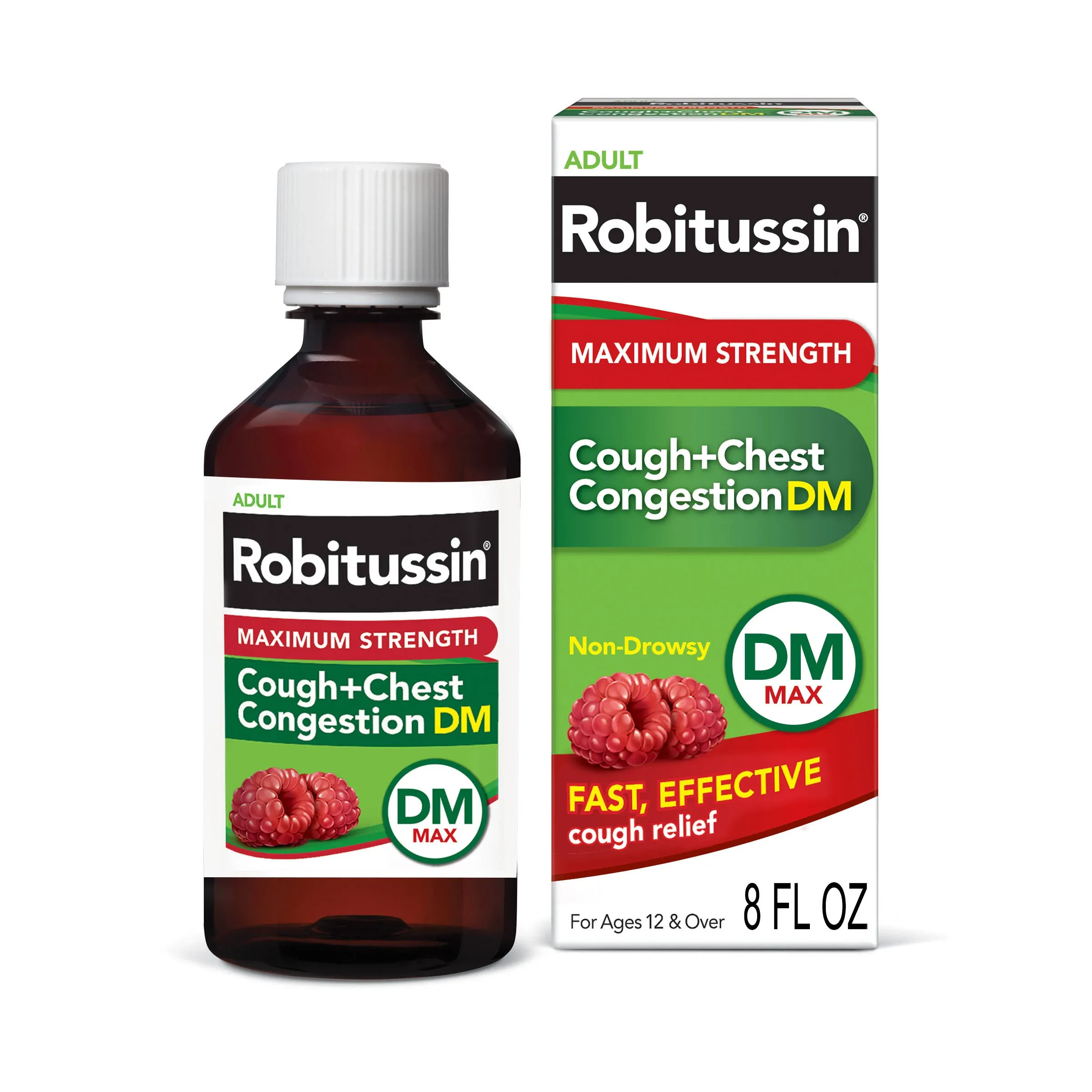 Robitussin Cough + Chest Congestion DM, Maximum Strength, Adult - 8 fl oz