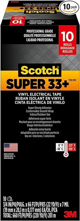 Scotch Super 33 Plus Vinyl Electrical Tape