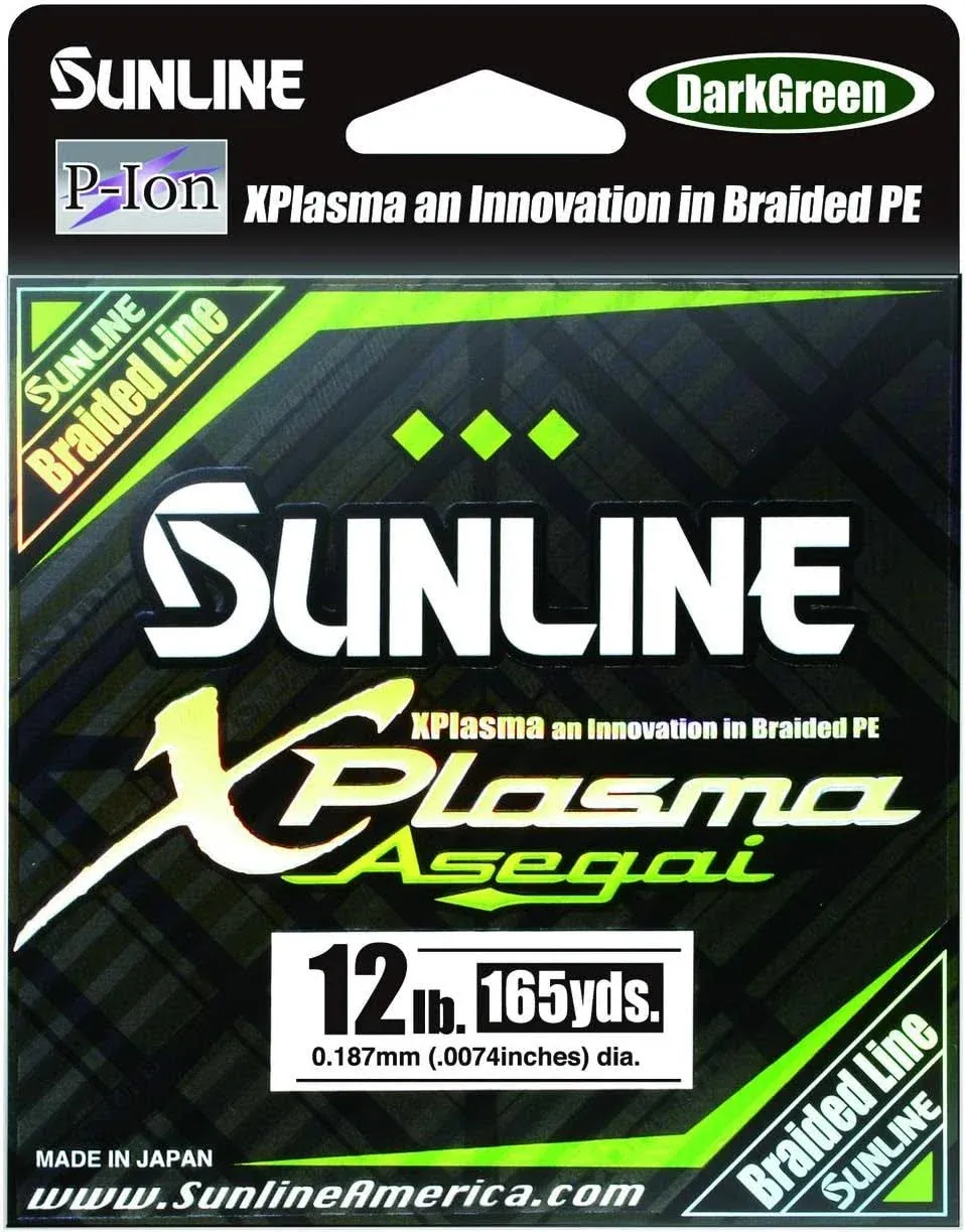 Sunline Xplasma Asegai Braided Line 50 lb / Dark Green