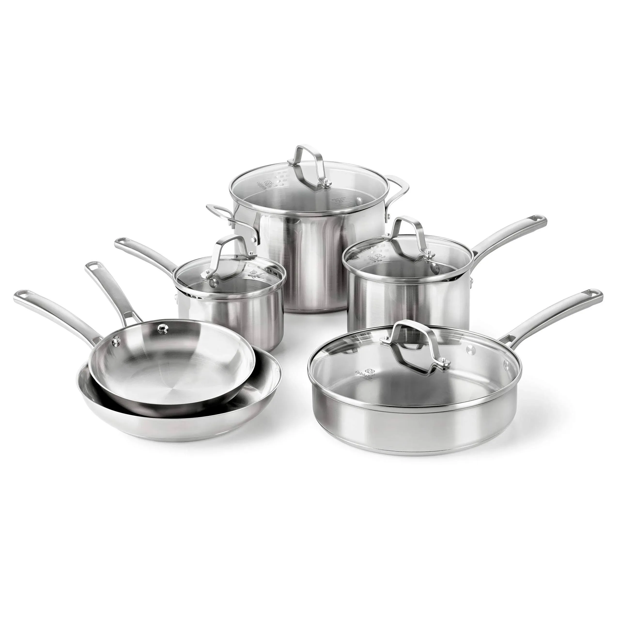 Calphalon - Classic 10-Piece Cookware Set - Stainless Steel