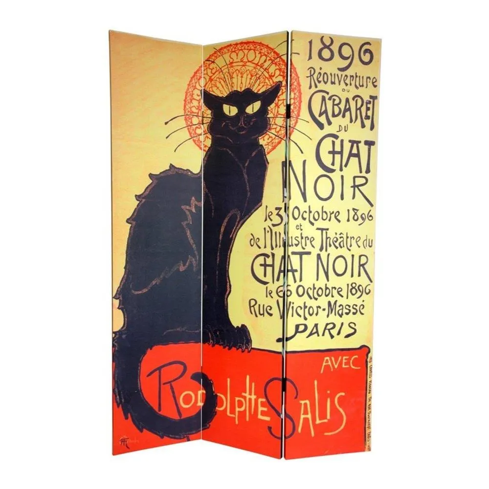 Oriental Furniture 6 ft. Tall Double Sided Chat Noir Room DividerOriental Furniture 6 ft. Tall Double Sided Chat Noir Roo…