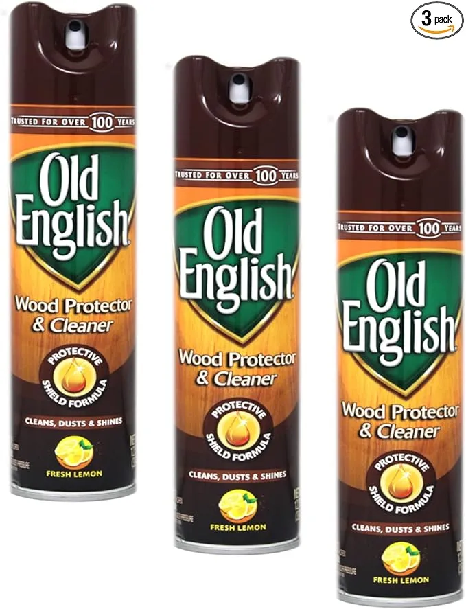 Old English Furniture Polish Spray, Lemon 12.50 Oz (Pack of 3)