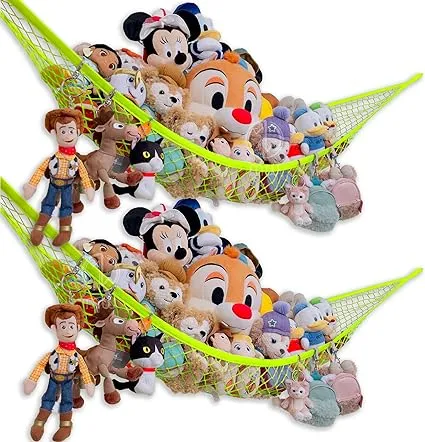 Mia Weaver Stuffed Animal Hammock for Plushie Toys | Corner Hanging Storage Net ...