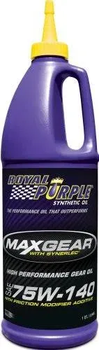 Royal Purple Gear Oil, High Performance, Max Gear, SAE 75W-140 - 1 qt