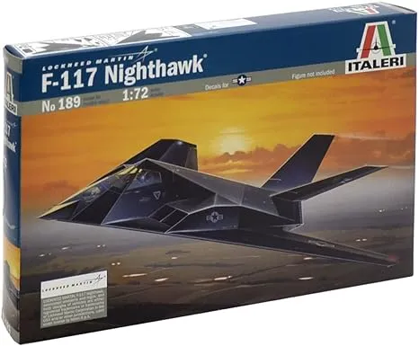 Italeri 1:72 Aircraft No 189 F-117a Nighthawk Model Kit (510000189)