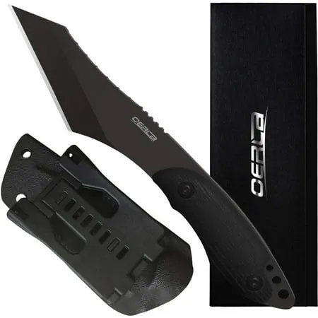 Oerla Knives Fixed Blade Camping Field Knife Full Tang G10 Handle Kydex Sheath