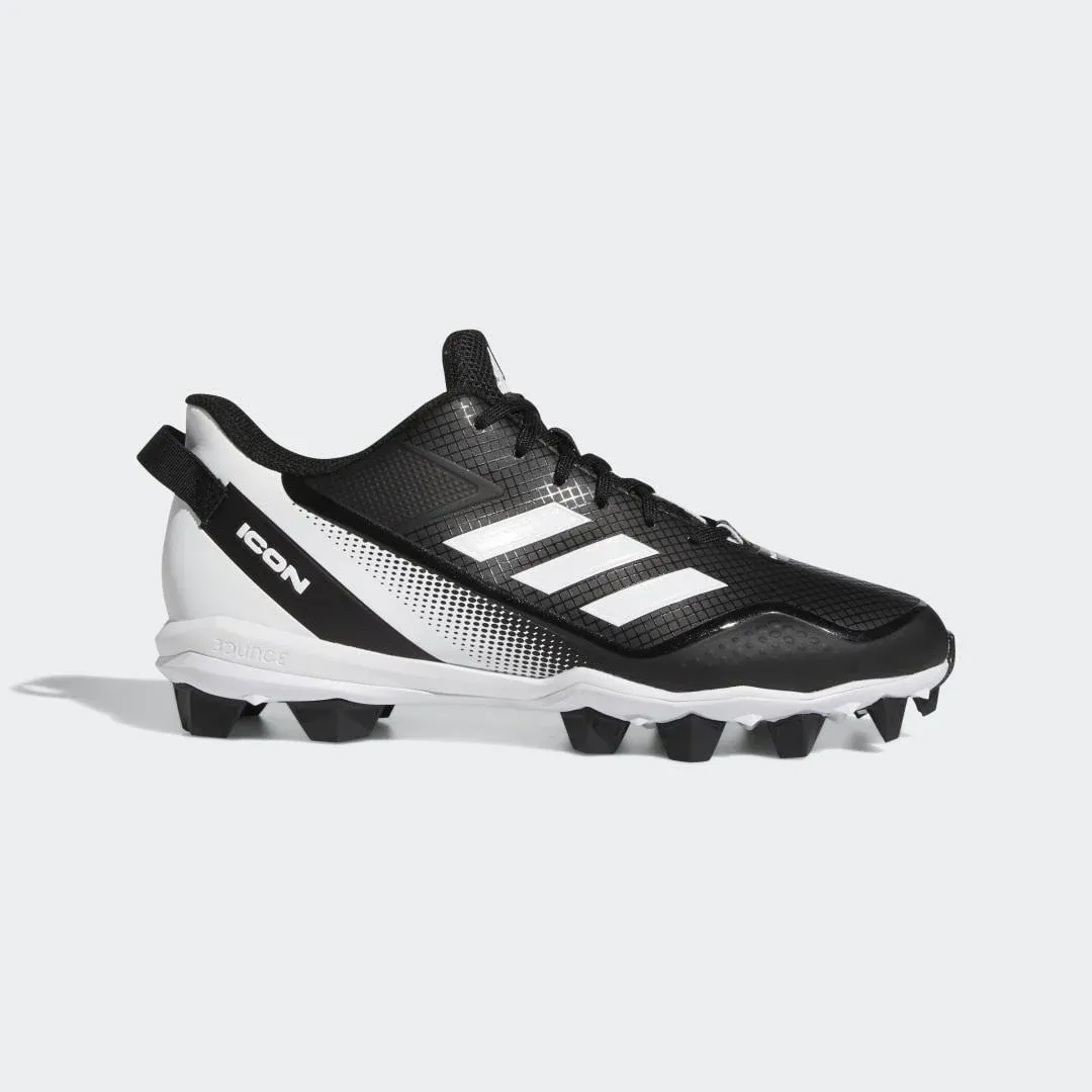 Adidas Men's Icon 7 MD Baseball Cleats, Size 10.5, Black/White