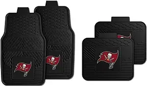 NFL Vinyl Car Mat Set 4Pc Tampa Bay Buccaneers