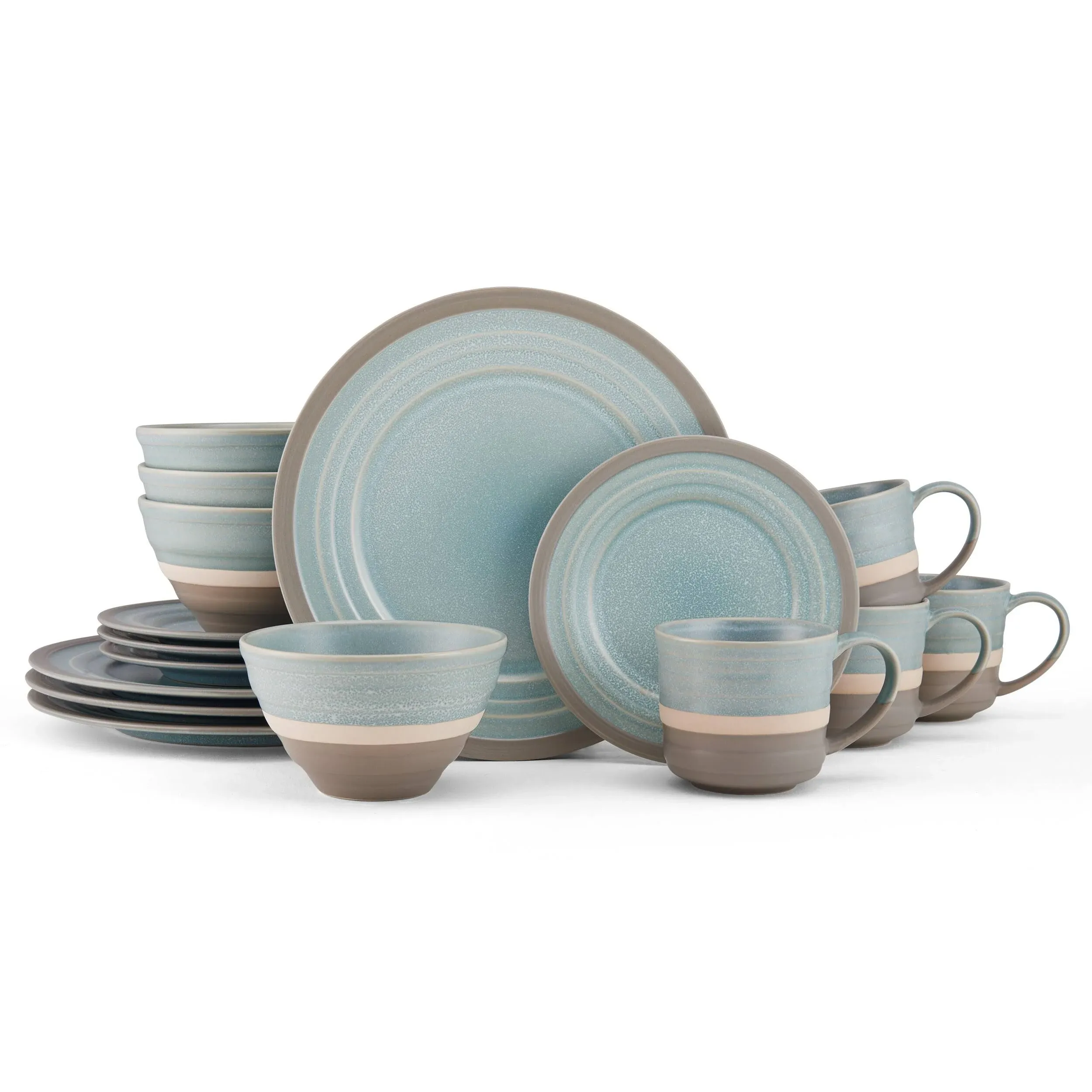 Pfaltzgraff 16-Piece Adina Blue Dinnerware Set (Service for 4)