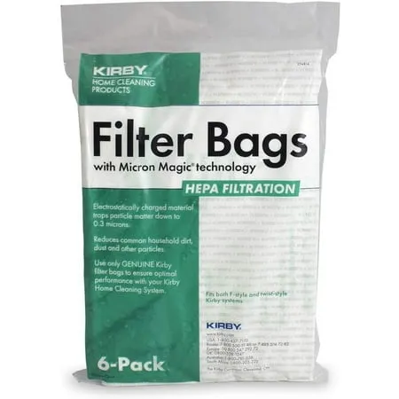 Kirby Bags, HEPA Micron Magic Plus, 6 Pack