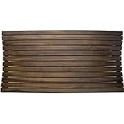 DecoTeak 40" x 20" Teak Shower Bath Floor Mat - Woodland Brown Finish