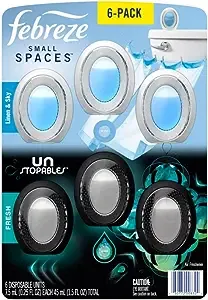 Febreze Small Spaces Air Freshener, 6 Pack, Linen & Sky & Fresh