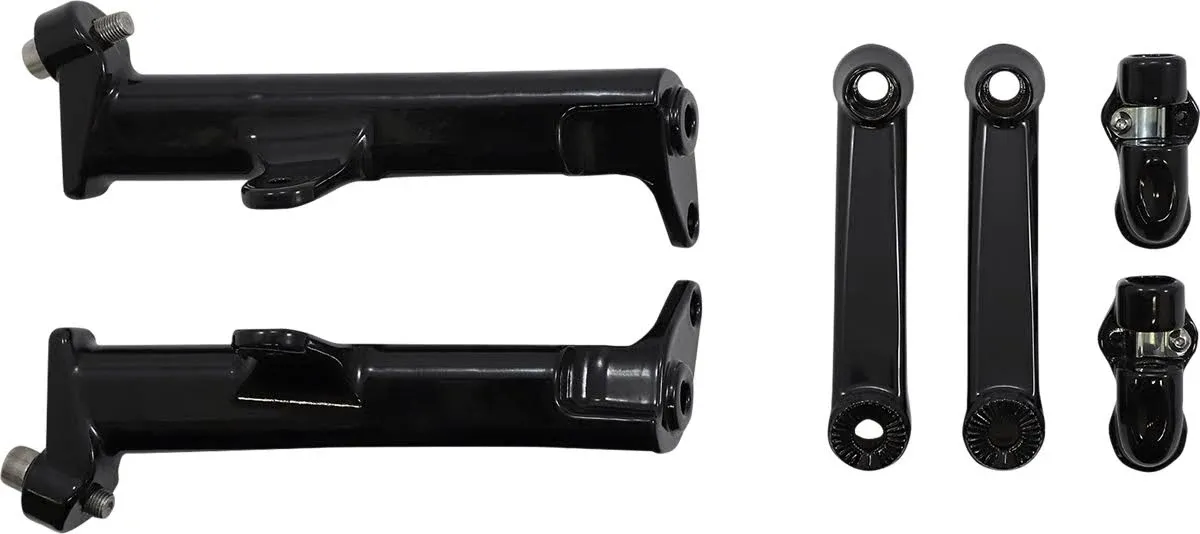 Ciro 60024 Standard Engine Guard Highway Peg Mount Kit (Black Extended Engine Guard Highway Peg Mount Kit For All 1-1/4")