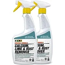 CLR PRO Industrial Calcium, Lime & Rust Remover - Quickly Removes Calcium, Lime, Hard Water Deposits and Surface Rust Stains, 32 Ounce Spray (Pack of 2)