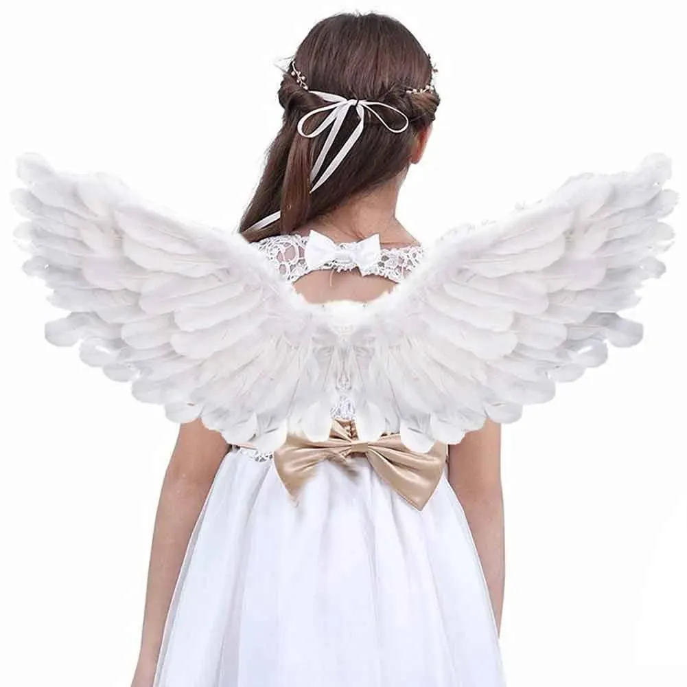 SLanC Angel Wings Kids Angel Feather Wings White Children's Adult Halloween ...