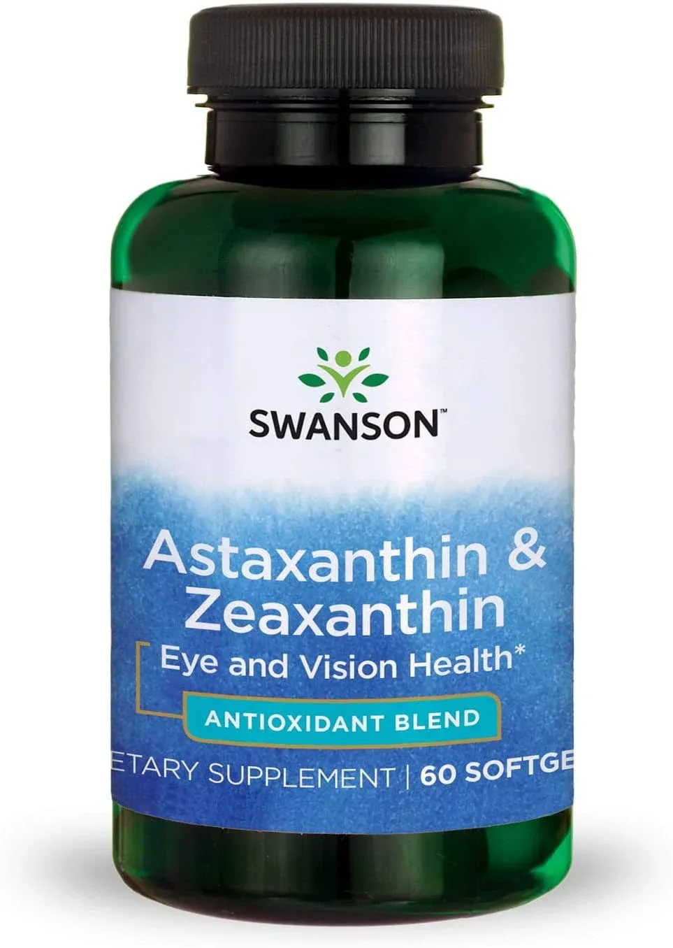 Swanson Astaxanthin & Zeaxanthin Eye Vision Brain Skin Health Antioxidant Support Supplement (Astaxanthin 4 mg & OmniXan Zeaxanthin 4 mg) 60 Softgels Sgels