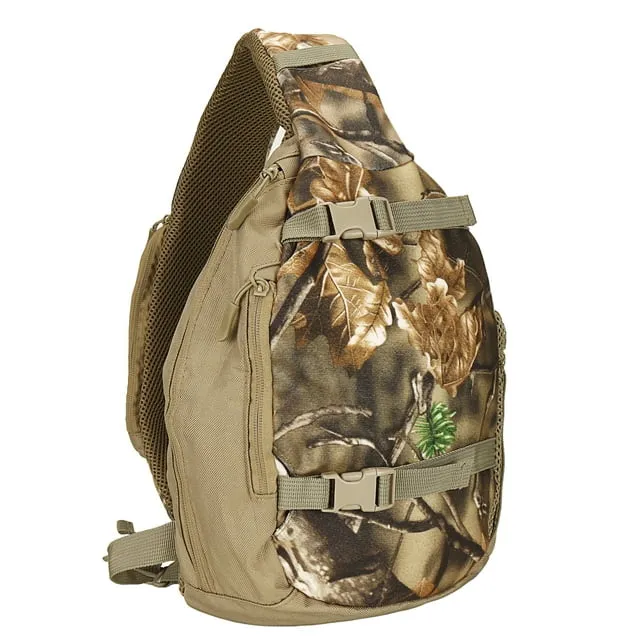 AUSCAMOTEK Blind Sling Pack for Hunting Fishing Hiking Camo Bag for Men