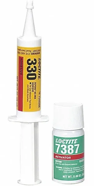 Loctite Depend Adhesive, 25 mL, 0.85 fl. oz. Pale Yellow