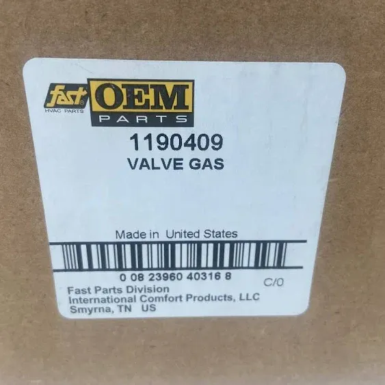 International Comfort Pro Valve,Gas (Nat) 1175187 - Free Shipping + Geniune OEM