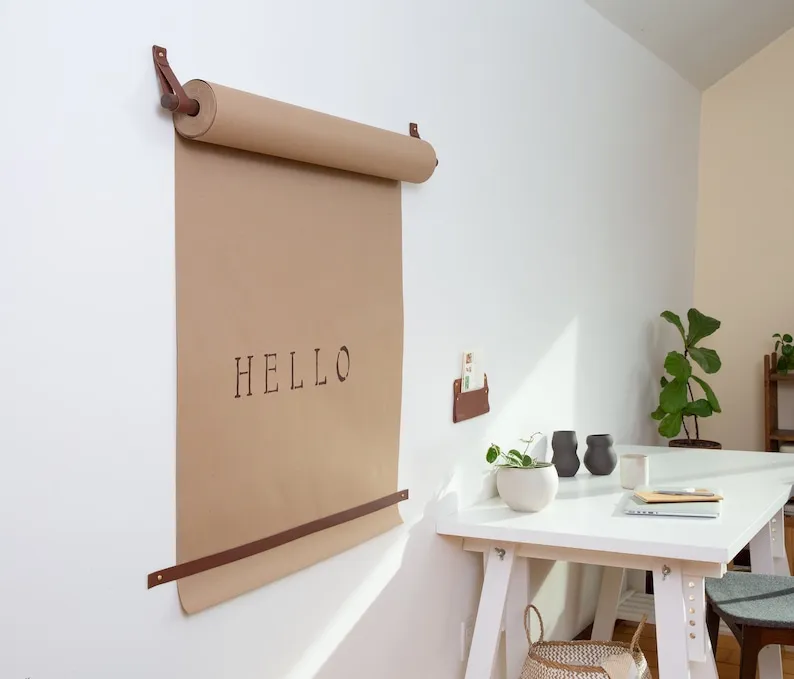 Wall Mounted Brown Butchers Paper Roll Holder