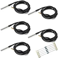 Gikfun DS18B20 Temperature Sensor Waterproof Digital Thermal Probe Sensor for Arduino (Pack of 5pcs) EK1083