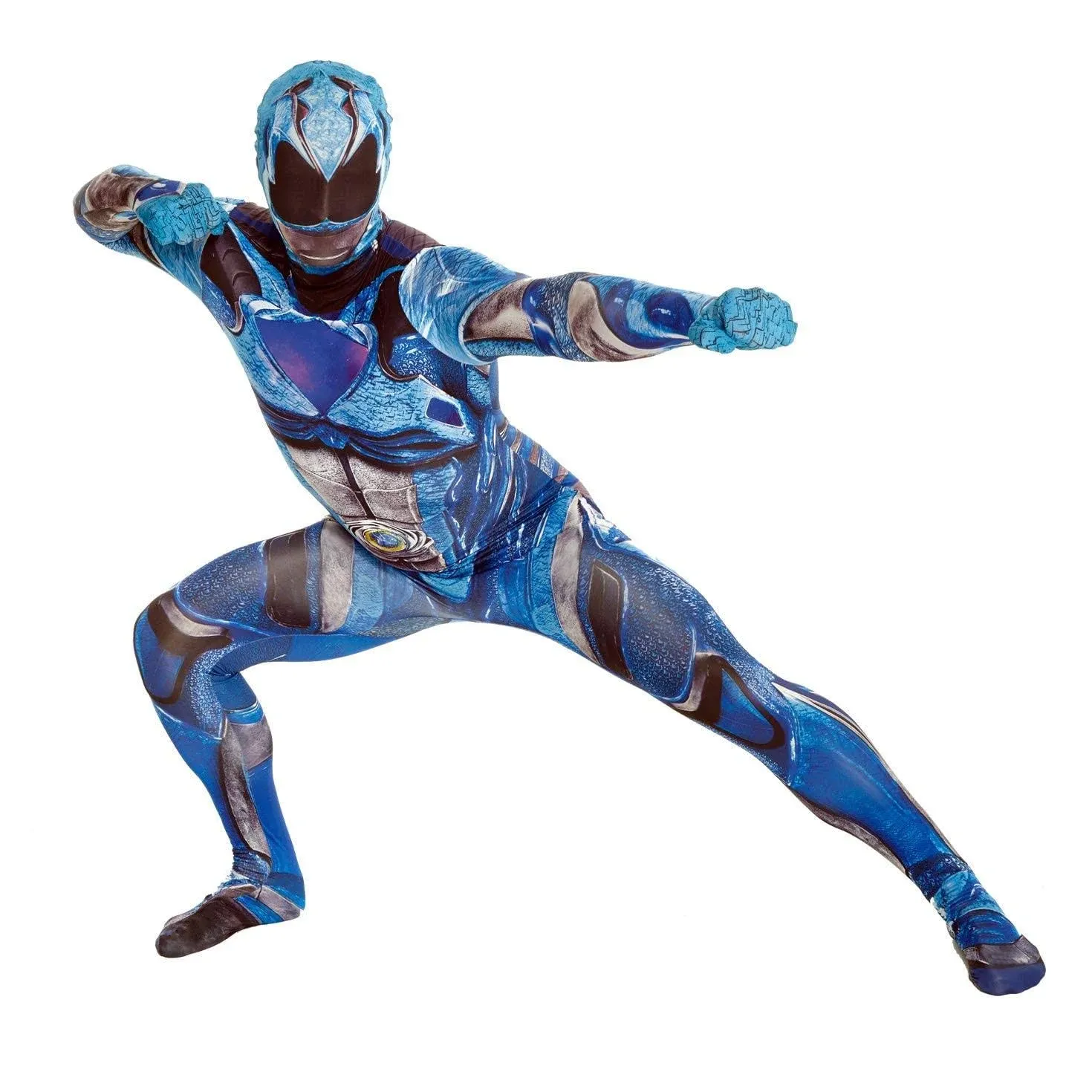 Morphsuits Men Saban's Power Rangers Movie Character Morphsuit, Blue, Black