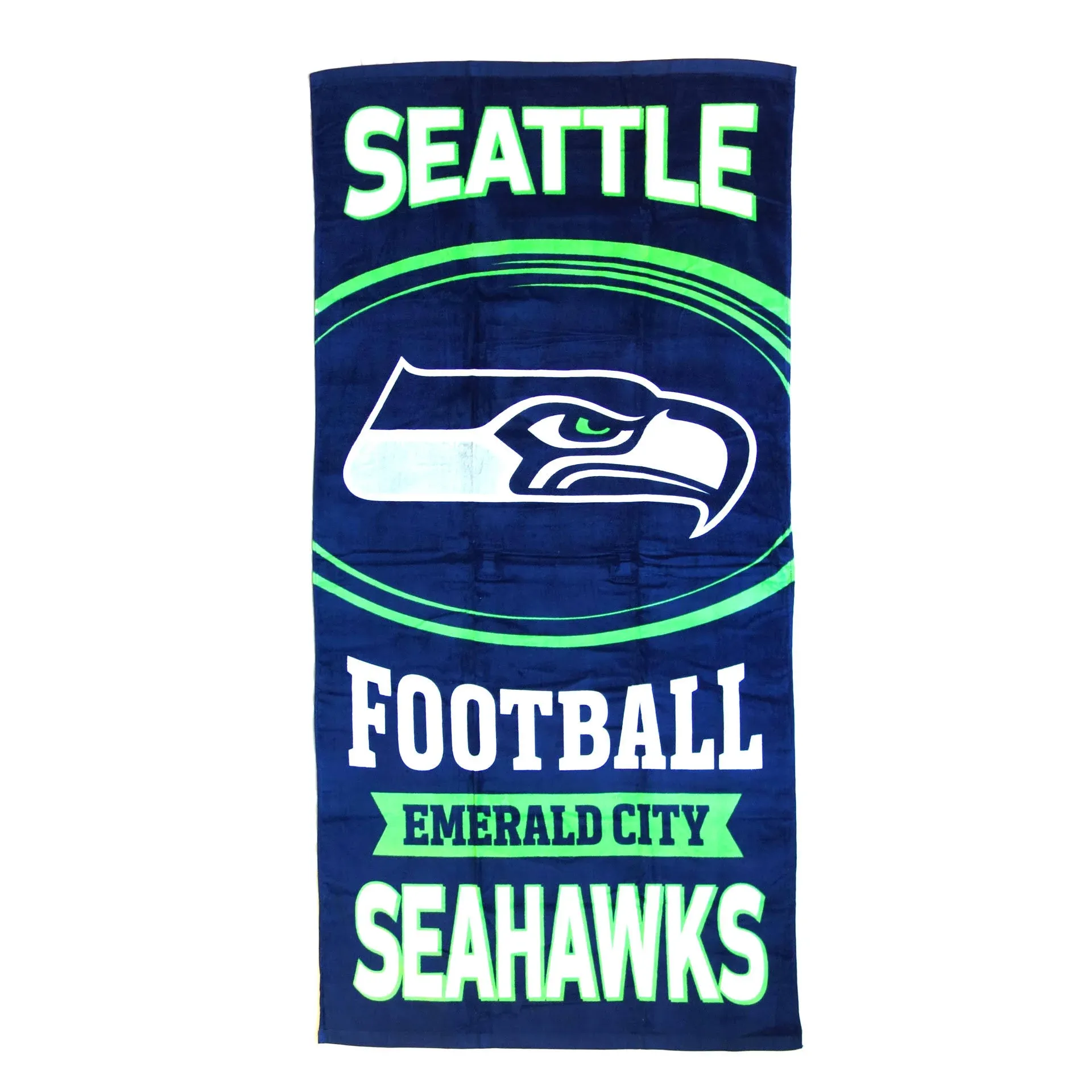 NFL SEATTLE SEAHAWKS BEACH TOWEL 30&#034; X 60&#034; 100% COTTON NEW