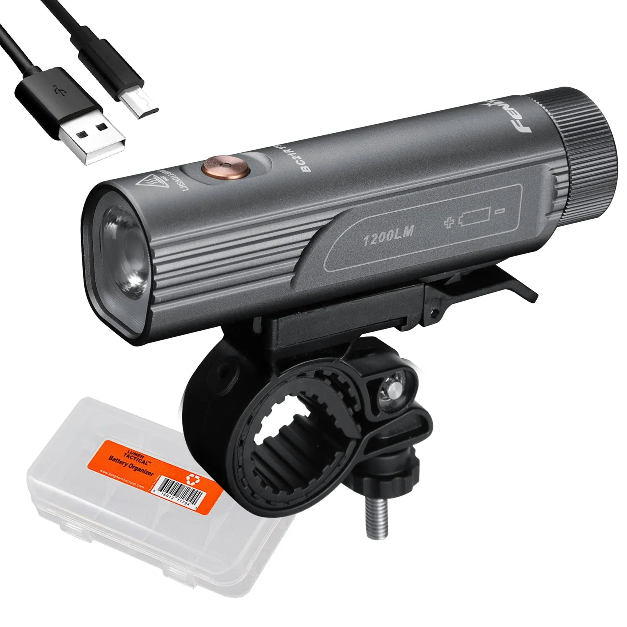 BC21R V3.0 Bike Light, 1200 Lumens USB-C Rechargeable with Quick Release Mount a