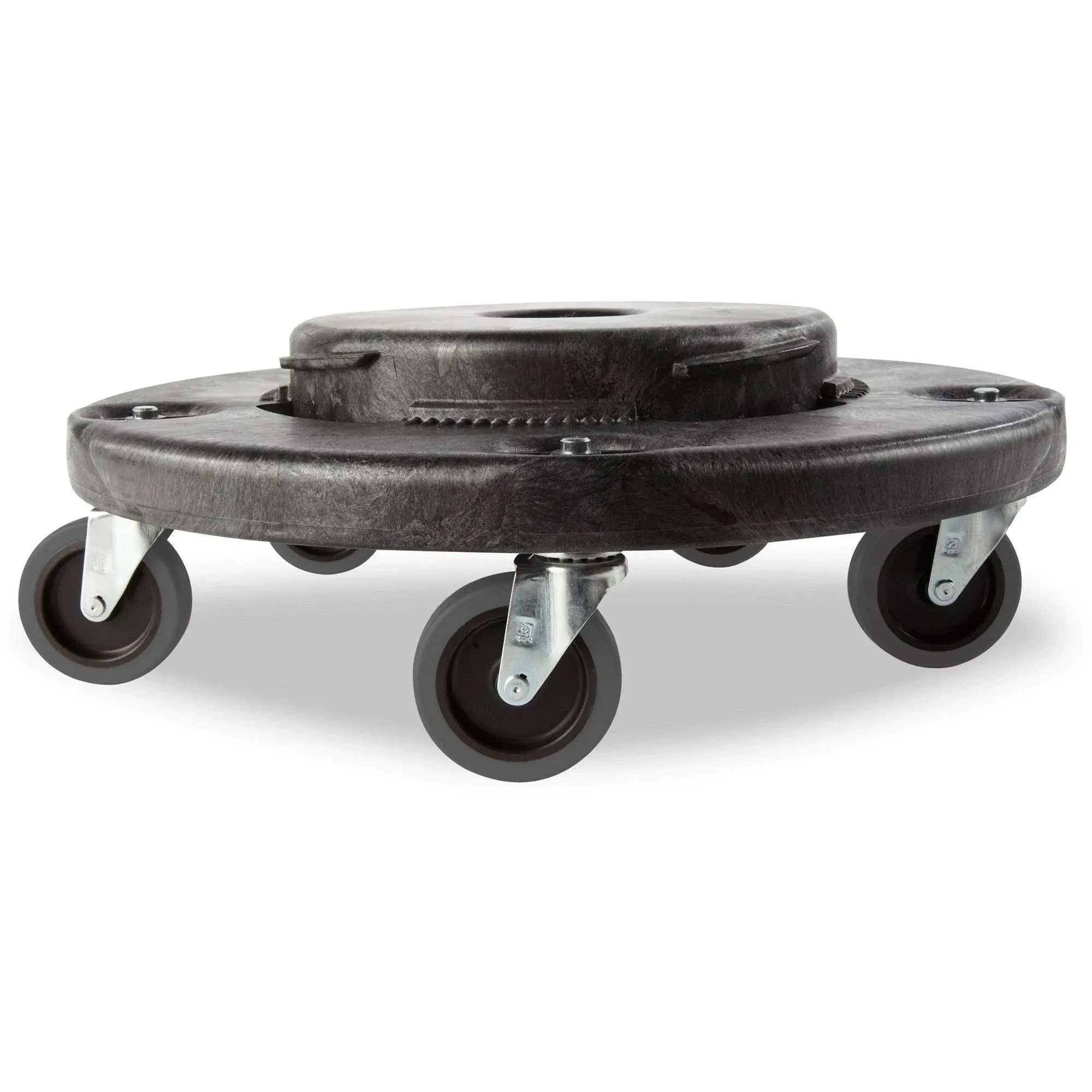 Rubbermaid Commercial Black Brute Quiet Dolly, 250 Pound Capacity