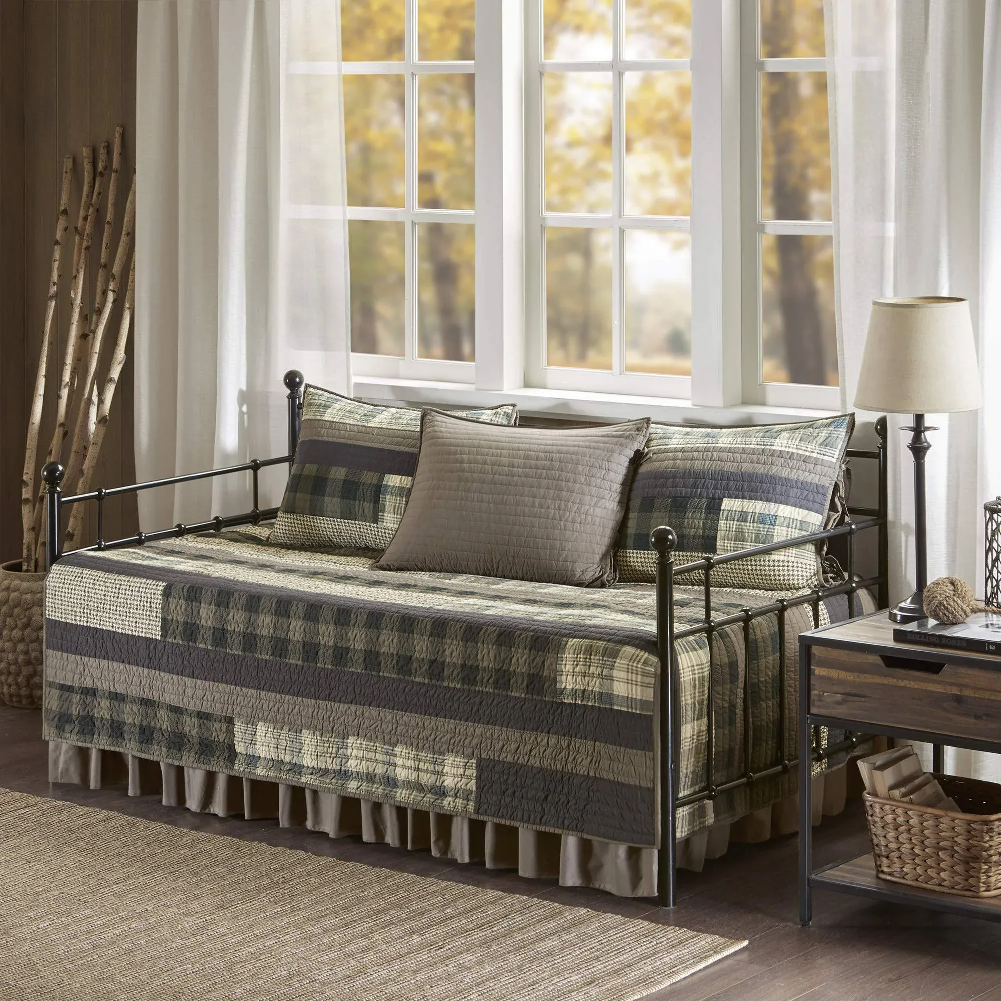 Winter Plains 5 Piece Day Bed Cover Set - Tan - Woolrich