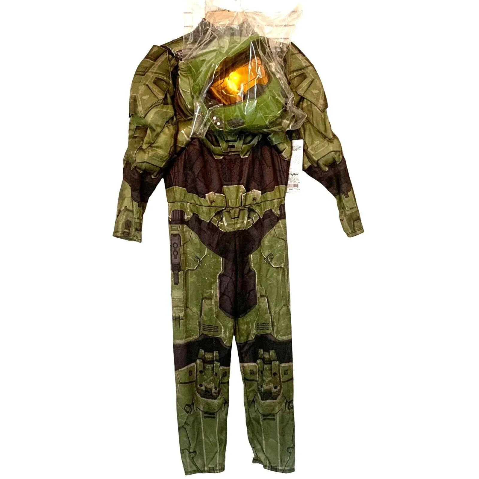 NWT Youth Sz M 8-10 Halo Master Chief Halloween Costume With Mask