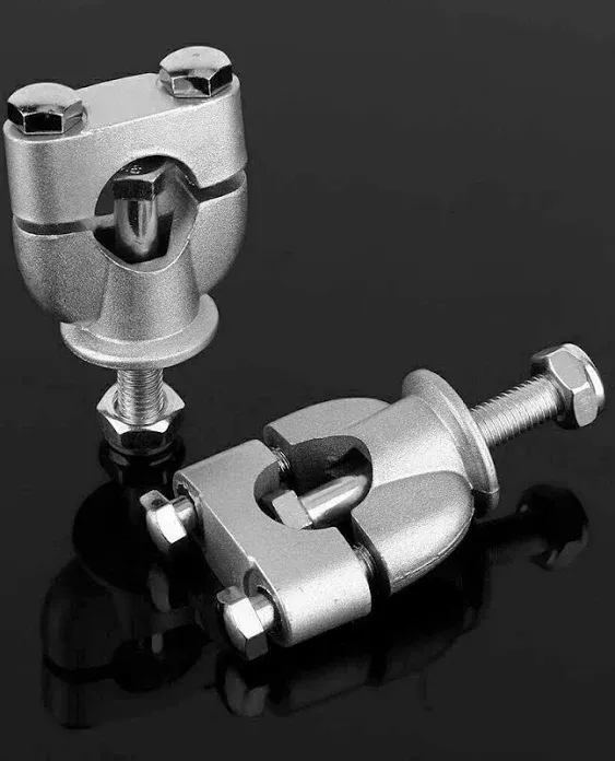 7/8" 22mm Standard HandleBar Handle Fat Bar Riser Mount Clamp Adaptor Universal Motorcycle Pit Dirt Bike Racing ATV CNC