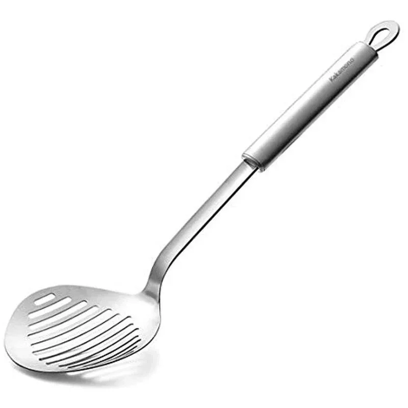 10&#034; Stainless Steel Skimmer Slotted Spoon Strainer Ladle Kitchen Cooking Utensil