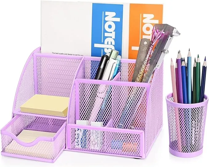 Flexzion Desk Organizer Office Supplies Accessories Desktop Tabletop Sorter Shelf ...