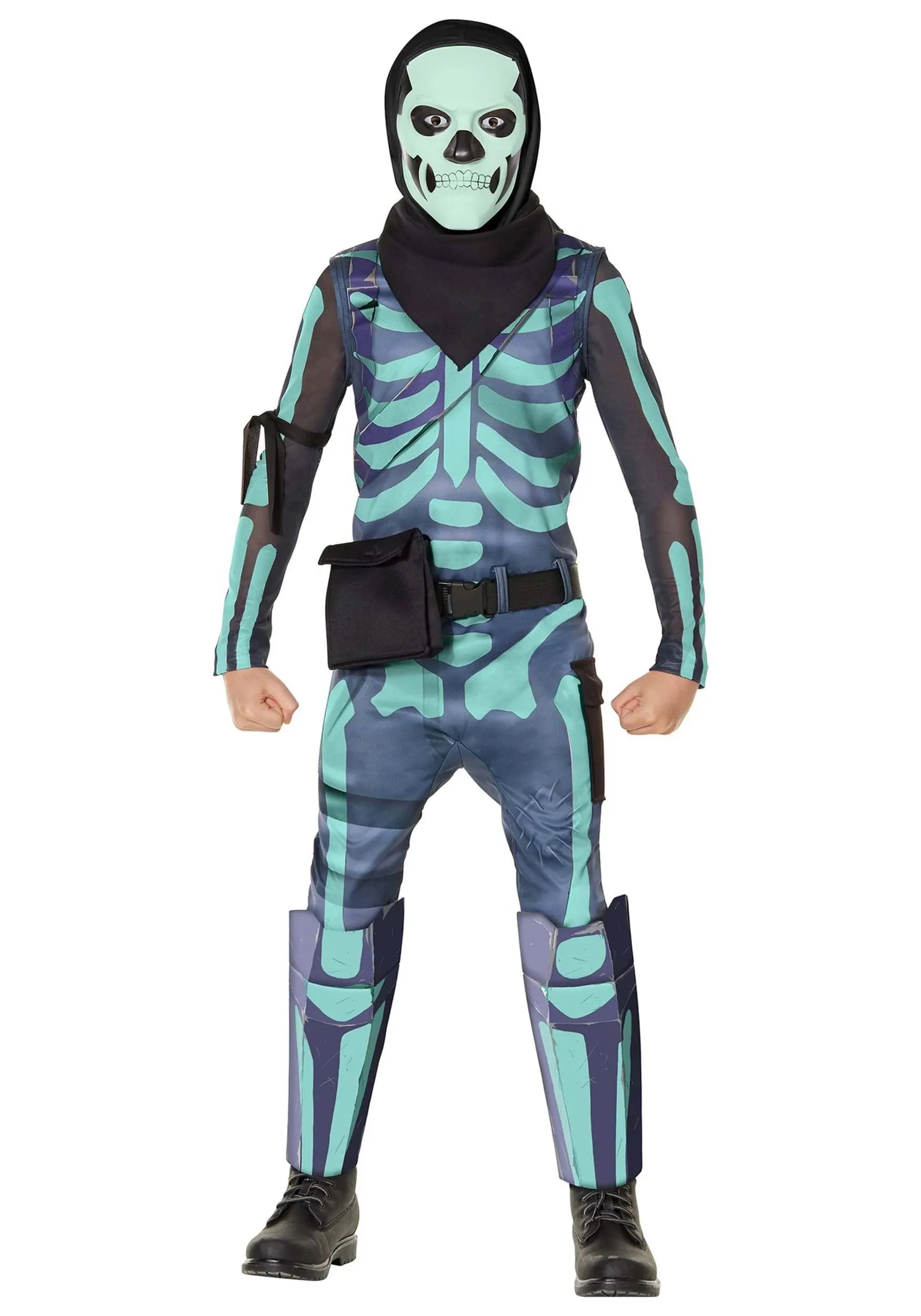 ARRIVES BEFORE HALLOWEEN - Kids Fortnite Skull Trooper Halloween Costume