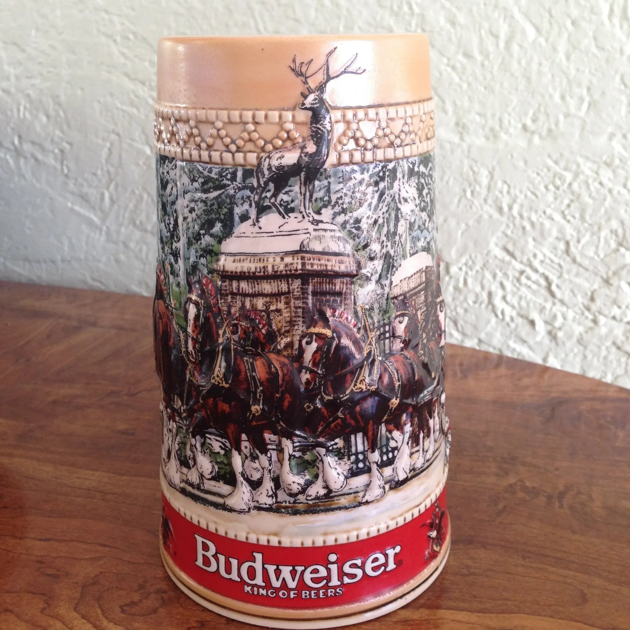 Budweiser 1987 Anheuser-Busch Collector Series "C" Holiday Stein