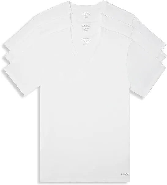 Calvin Klein Men's Cotton Classics Big 3-Pack Short Sleeve Undershirt