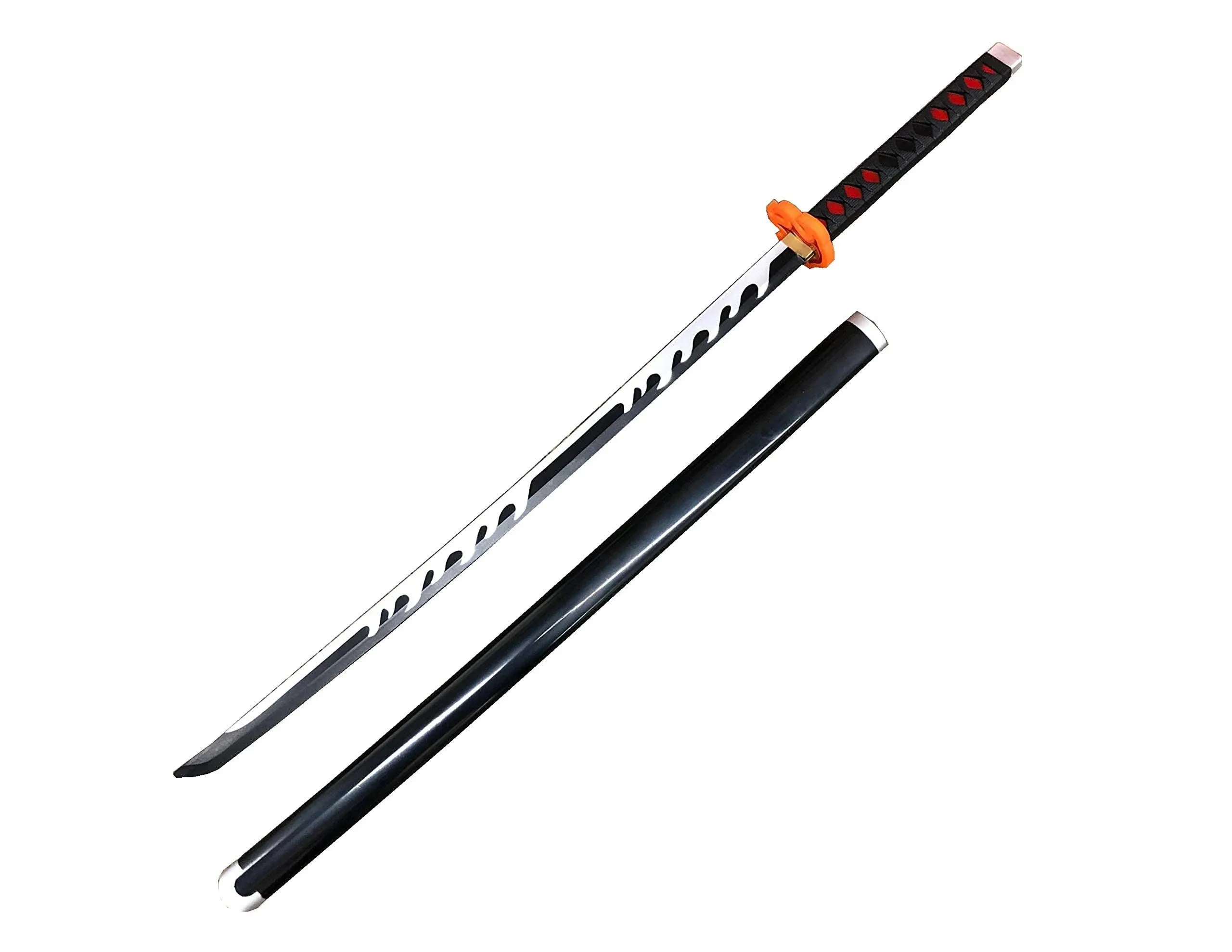 Blazing Steel 41" Fantasy Foam Samurai Black Demon Nichirin Sword