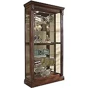 Malapude Medallion Cherry Two Way Sliding Door Curio