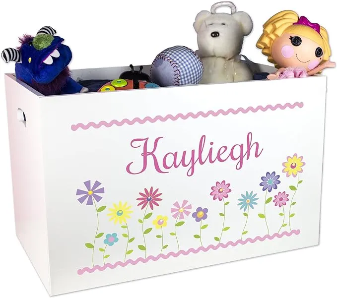 MyBambino Girls Personalized Toy Box