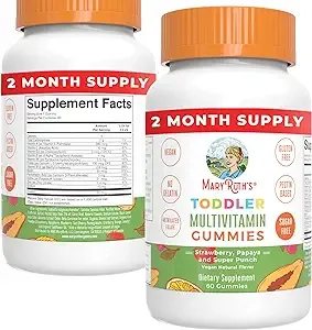 MaryRuth's, Gommes multivitaminées pour les tout-petits, Fraise, papaye et super punch, 60 gommes
