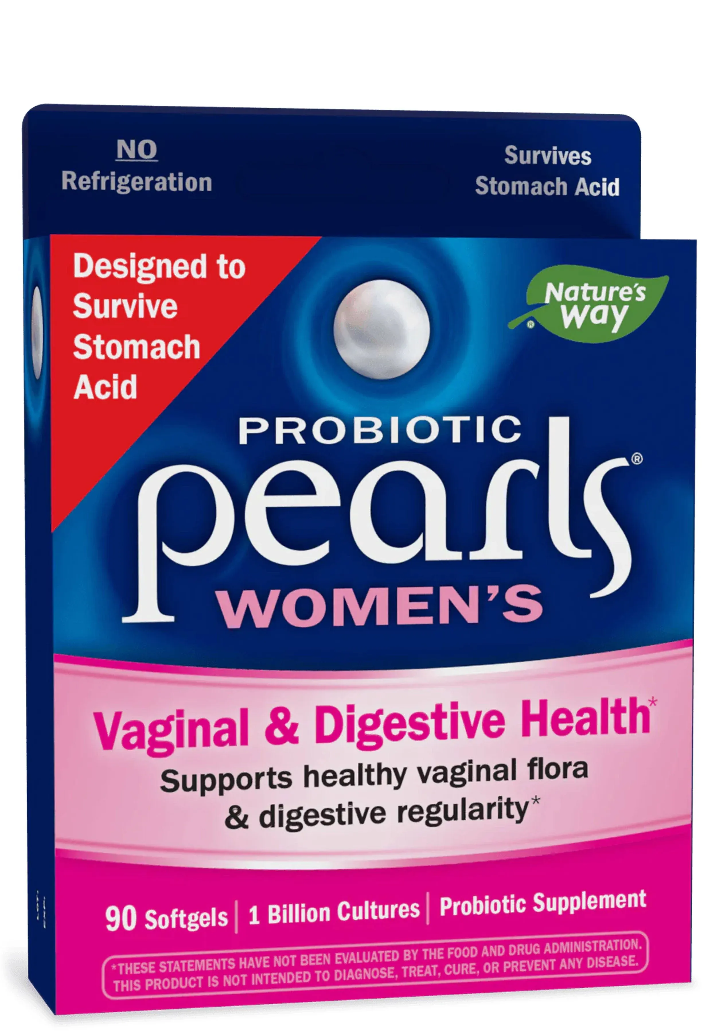 Nature's Way, Probiotic Pearls Women's, Vaginal & Digestive Health , 90 Softgels