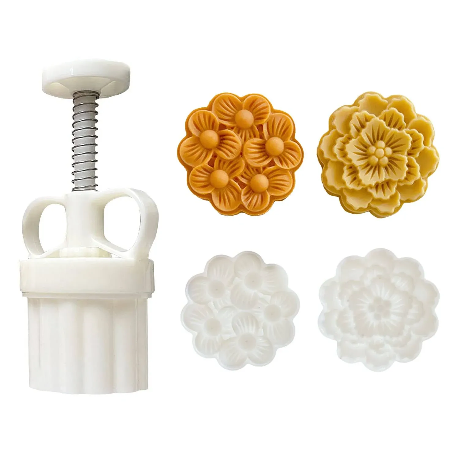 Cute Shaped DIY Mooncake Molds，Mooncake Mold Thickness Adjustable，Han<wbr/>d Press ...