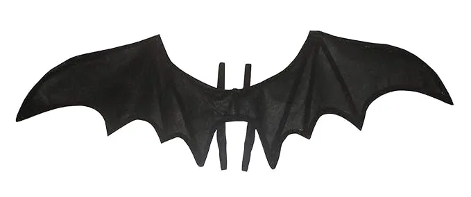 Nicky Bigs Novelties Unisex Strap-On Gothic Black Bat Wings - Dragon Halloween Costume Accessories - One Size