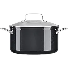 Kitchenaid Hard Anodized Nonstick 6.0-Quart Low Casserole With Lid Black Sapphire (Kc3H160Lcbe)