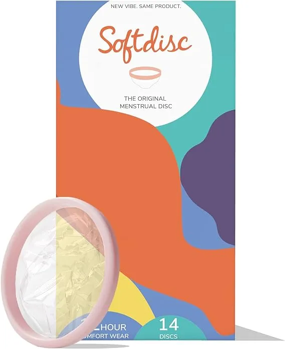 Softdisc Menstrual Discs | Disposable Period Discs | Tampon, Pad, and Cup Alternative | Capacity of 5 Super Tampons | HSA or FSA Eligible | 14 Count